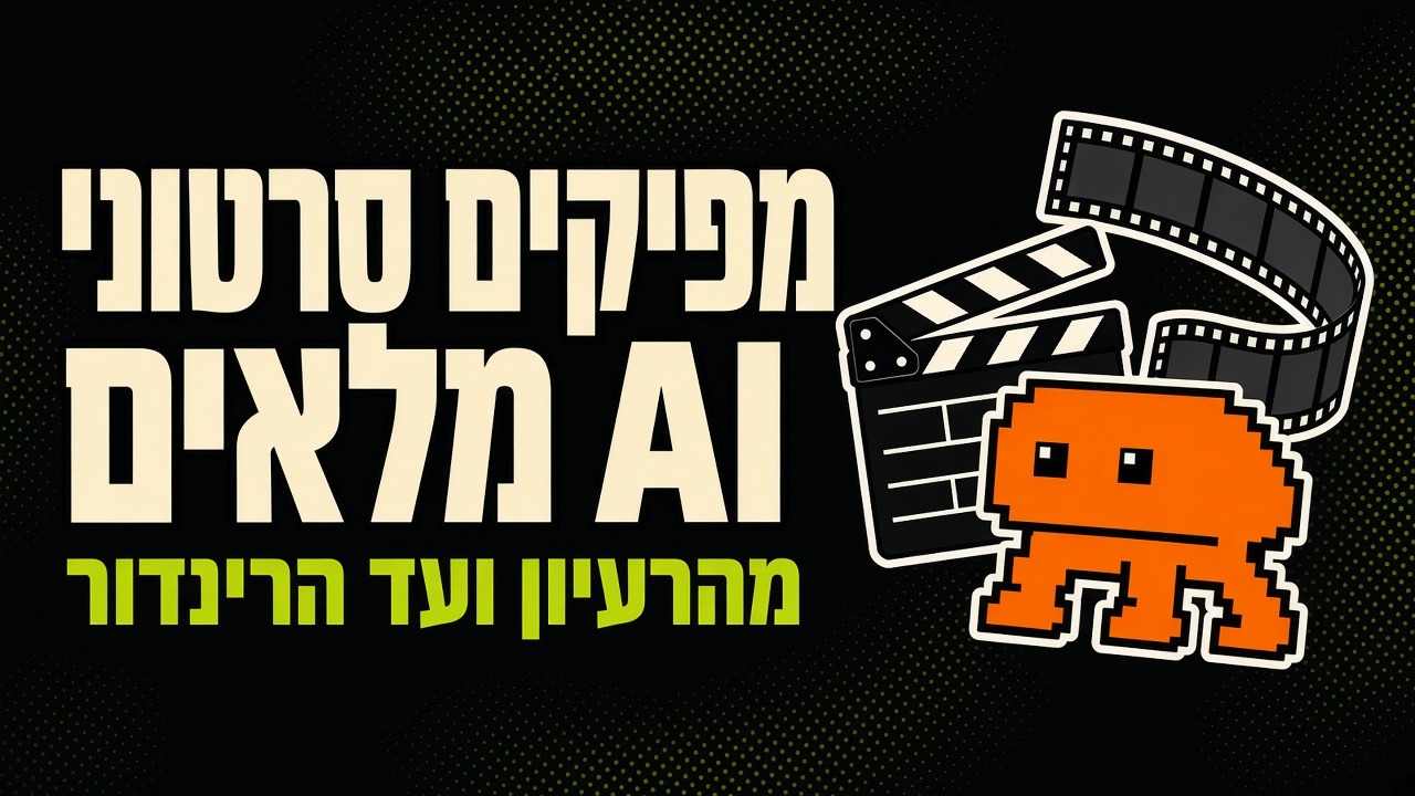 מפיקים סרטוני AI מלאים — מהרעיון ועד הרינדור